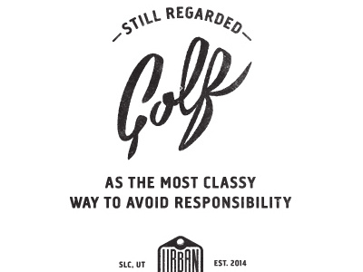 Golf is Classy branding brush golf hand lettering identity lettering