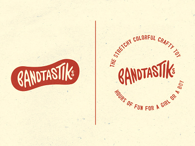 Bandtastik craft kids lettering logo mark red toy