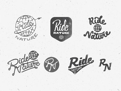 Ride branding globe lettering logo skate