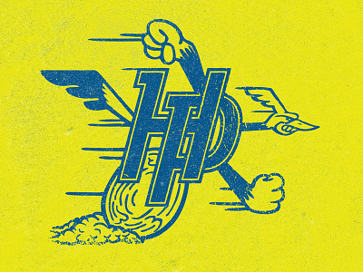 HP Roadrunner bird branding mascot roadrunner