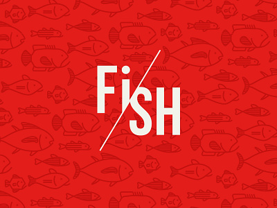 Fish Index app app fish pattern red ui