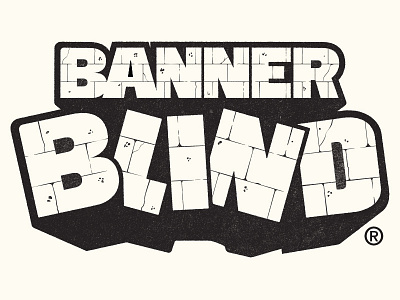 Banner Blind custom type hulk typography