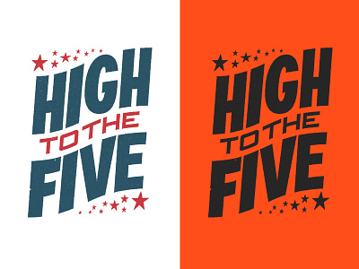 High Five Everybody! hand lettering lettering script type