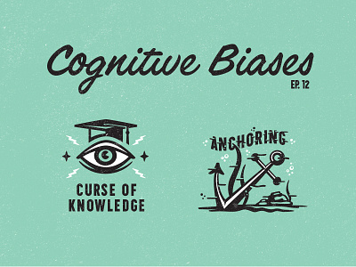Cognitive biases 2 advertising anchor curse eye illustration mystic underwater