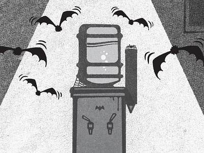 Batty bats cooky creepy halloween mysterious office spooky water cooler workplace