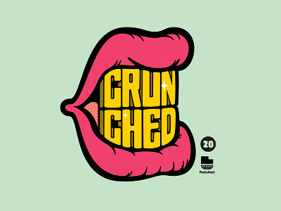 Diagnosis: Crunch Mouth breath capn crunch design hand lettered hand lettering illustration lettering logo mark mouth type typography yuck mouth