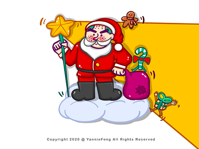 SANTA CLAUS illustration doodles