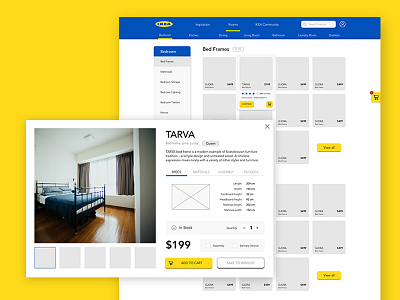 Ikea Product Page