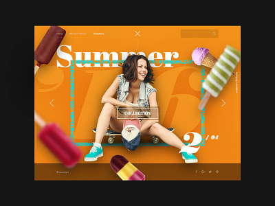 Collection slider. Summer