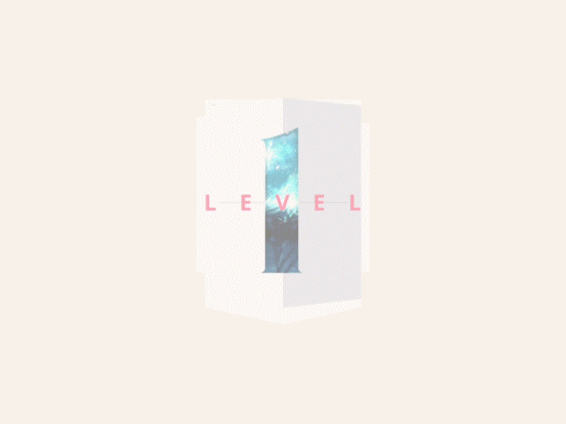 Levels animate interface minimal numbers typo typography ui ux web