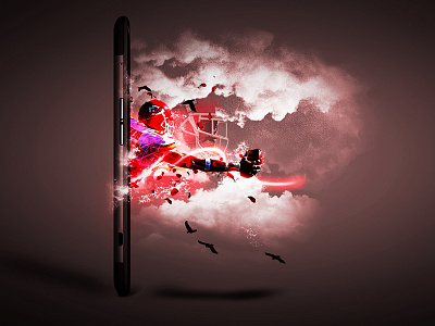 Free 2d 3d art bird clean cloud colors concept creative design digital dribbble football illustration light phone photoshop player sport sports