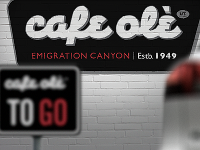 Cafe Olè Diner Environmental Signage