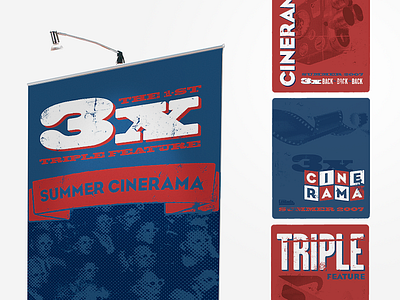 Summer Cinerama Event event packaging poster typography