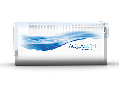 Aquasoft 90 Day Singles Pack packaging product design