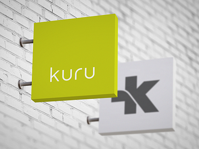 Kuru Footwear Retail Signage environmental identity logo signage