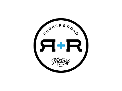 Rubber & Road Motors (Mark) identity logo