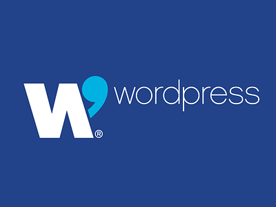 Modern Re-Brand of Wordpress Platform (Dark Blue) branding identity rebranding