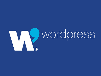 Modern Re-Brand of Wordpress Platform (Dark Blue)