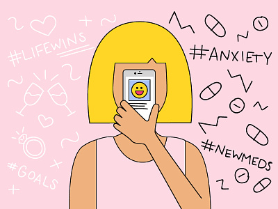 Anxiety anxiety drawing editorial health illustration mental nerves self-love