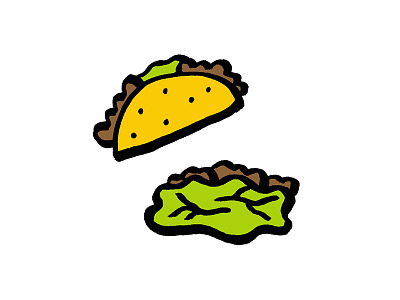 Let Us Rap! cartoon food healthy illustration lettuce meat swap taco wrap