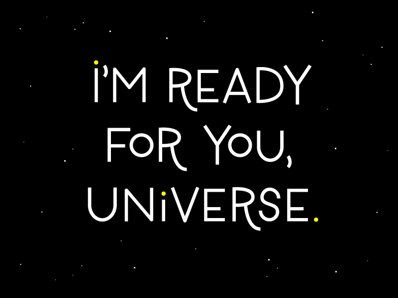 Universe handmade typography lettering space universe clairvoyant psychic future witchy 30daychallenge practice drawing