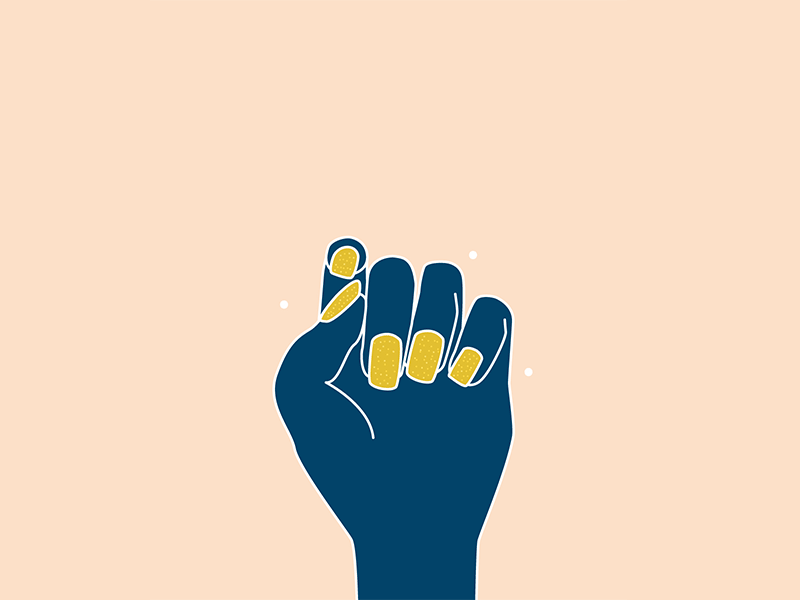 Sparkle gif animation hands nailpolish glitter sparkle witchy 30daychallenge practice icon illustration drawing