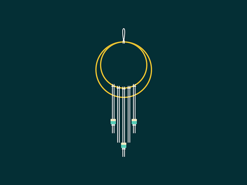 Geometric geometric decor dream dreamcatcher witchy 30daychallenge practice icon illustration drawing
