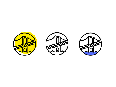 Bridge badge bridge brooklyn brooklynbridge identity logo mark stamp wordmark