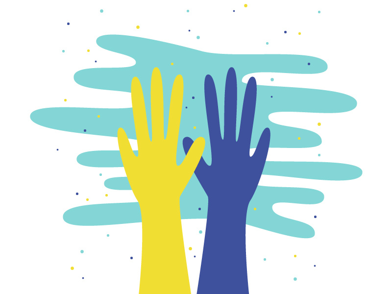 Serendipity celebrate confetti people hands witchy 30daychallenge practice icon illustration drawing