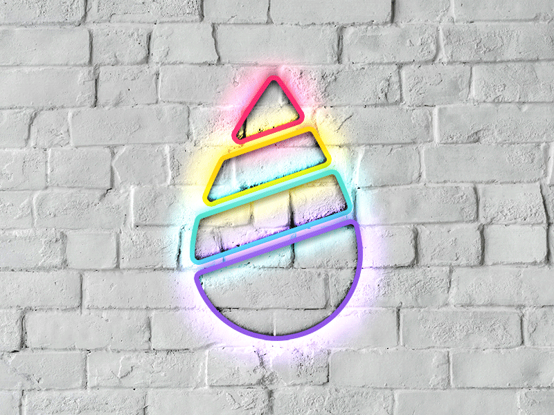 Neon Flicker pride industrial animation gif flicker neonlights neon teardrop sparkle glitter unicornsnot