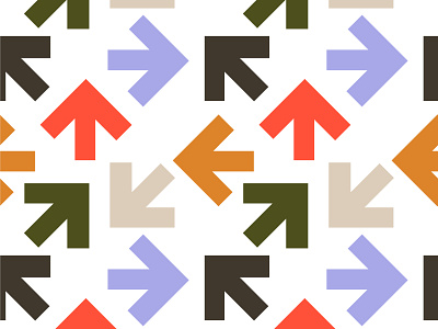 This Way Pattern arrows design direction graphic design pattern pattern design repeat surfacedesign wayfinding
