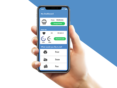 Printing App app iphone printing simple ui ux