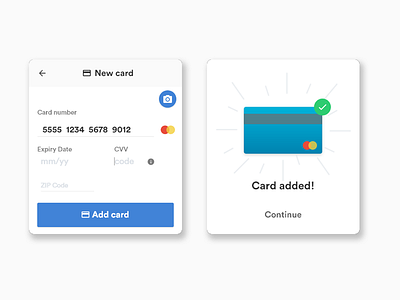 Add New Card add adobe card debit shapes shot simple ui ux xd