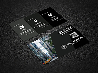 Corporate Business Card 300 dpi bc black blue business card card corporate business card creative business card green print vc visiting card