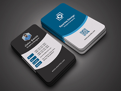 Corporate Business Card 300 dpi bc black blue business card card corporate business card creative business card green print vc visiting card