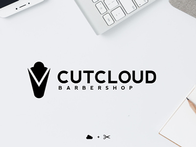 CutCloud Barber Shop Logo Design branding design graphicdesign illustration logo logodesign
