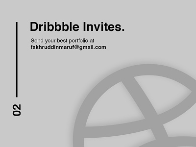 2 Dribbble Invitation design dribbble dribbbleinvites graphicdesign invitation logo logodesign simple typography