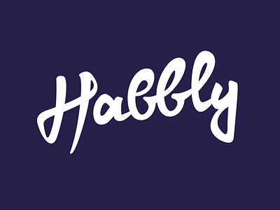 Habbly Font branding brushpen brushscript design font identity lettering logo logotype type