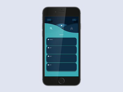 Mobile App UI design sample