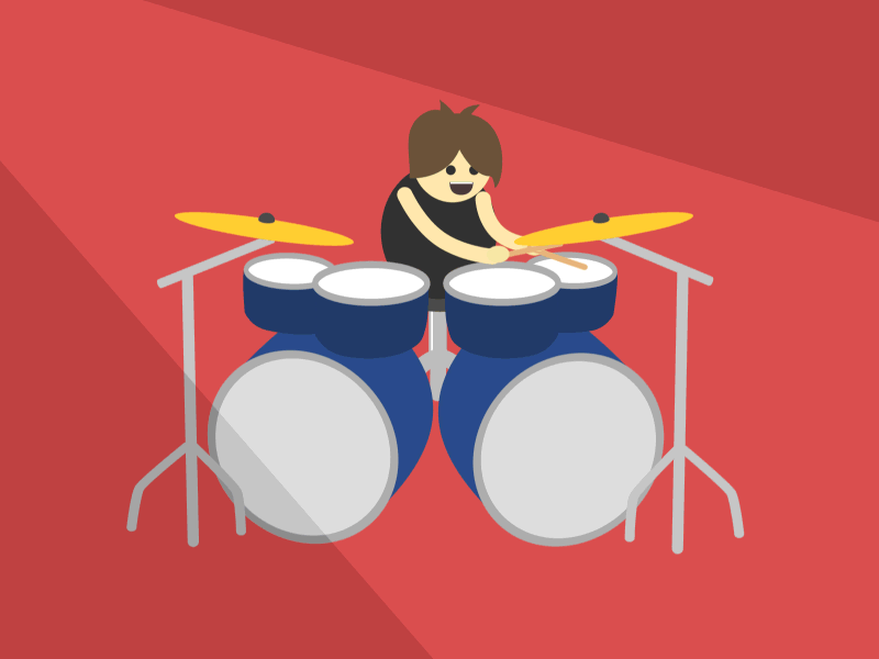 The Drummer by Sam Johnson on Dribbble