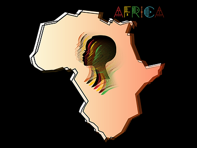 Africa africa colors dribbble illustration inspiration shape vector woman