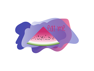 Watermelon -Tasty summer 🍉 eat me illustration summer tasty watermelon