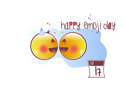 Happy Happy World Emoji Day 🎉 17 celebrate emoji happy day illustration inspiration jul