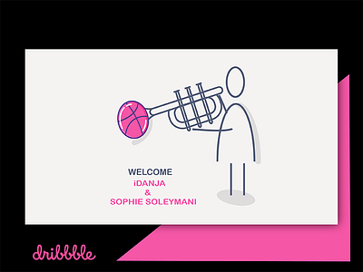 New Dribbble Players character design draft dribbble giveaway illustration invitation invite invites player