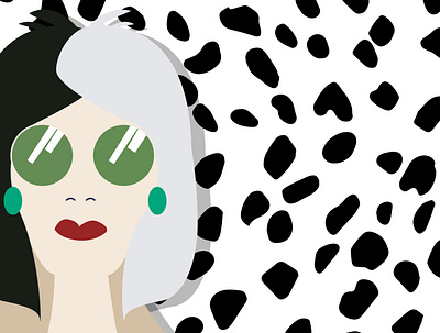 Dog Lover adobe illustrator cruella dalmatian design graphic illustration illustrator vector vector art