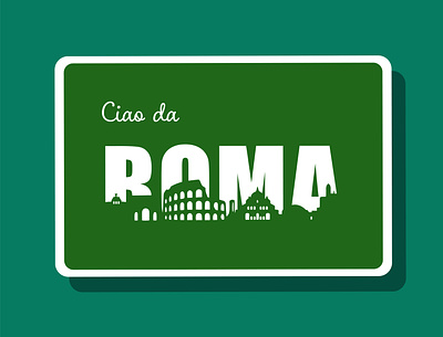Roma adobe illustrator design graphic green illustration illustrator roma vector vector art