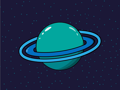 Planet Mentos green illustration illustrator planet space vector