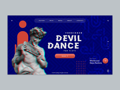 Greek Mythology - Landing Page