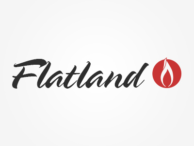 Flatland Logo brand flame logo spring