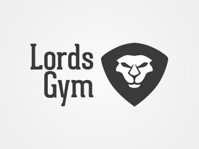 Lords Gym black lion logo